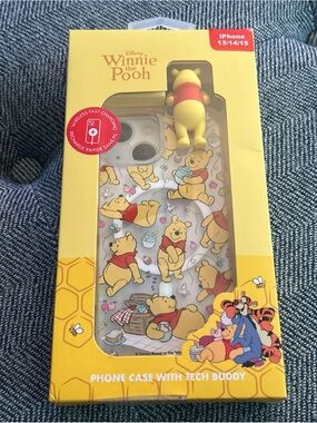 DISNEY Winnie the Pooh Phone Case iPhone 13/14/15  Winnie the Pooh Tech Buddy